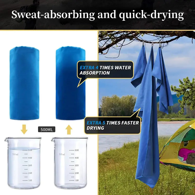 SwiftDry™  Microfiber Towel – Ultra Absorbent & Quick-Drying